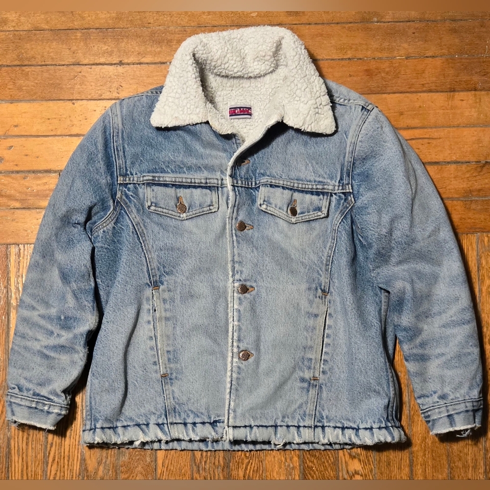 VTG 80s/90s Big Mac Sherpa Lined Denim Jacket L